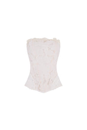 ELLIPSE LACE CORSET WHITE