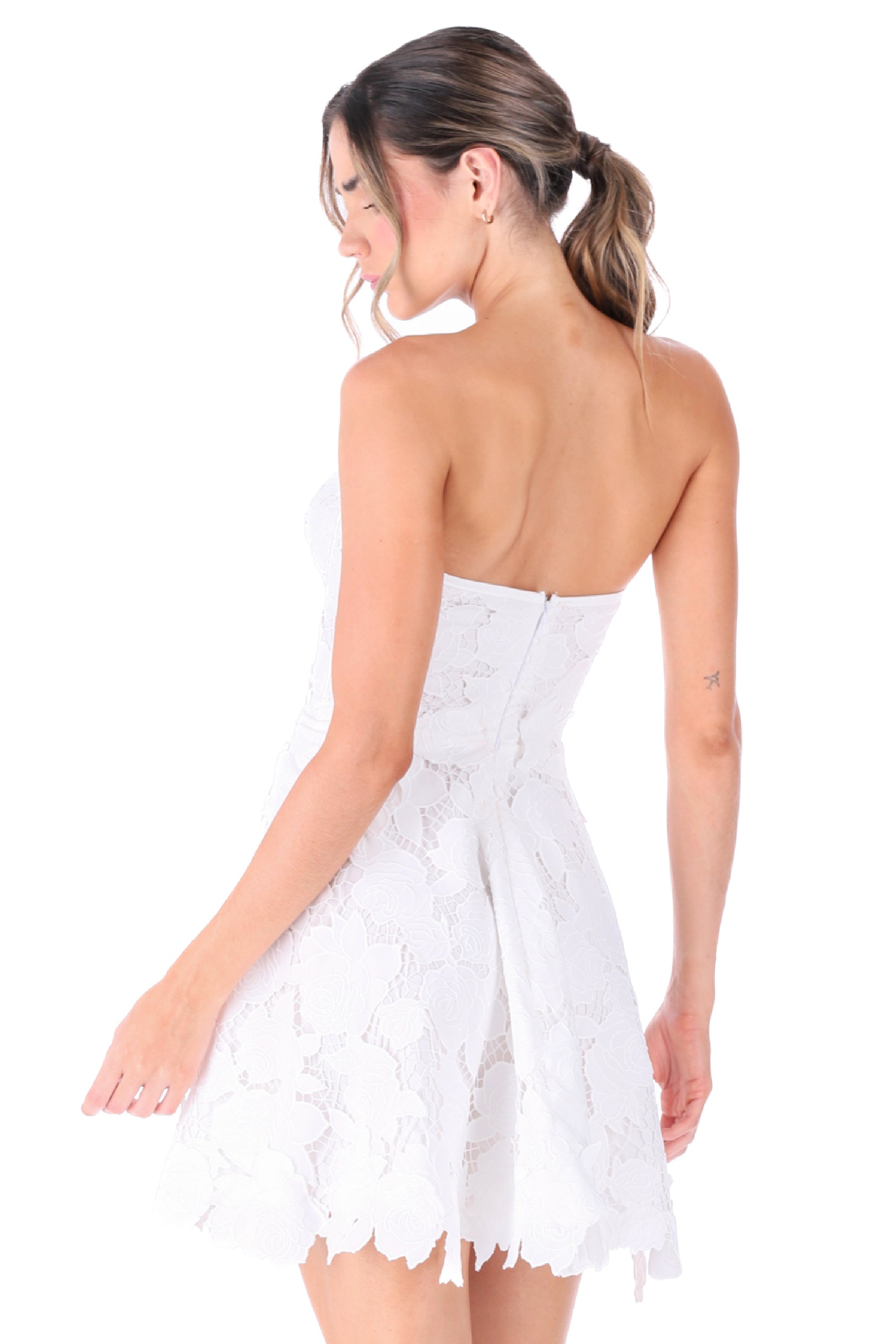 ELLIPSE AURA MINI DRESS NUDE