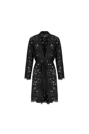 ELLIPSE BLACK LACE KIMONO BLACK
