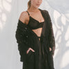 ELLIPSE BLACK LACE KIMONO BLACK
