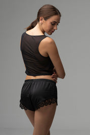 PIJAMA SHORT ELLIPSE BALANCE NEGRO