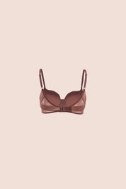 Invisible Lightly Lined Wired Tulle Bra Plum