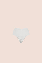 Invisible High-Waisted Tulle Thong Ivory