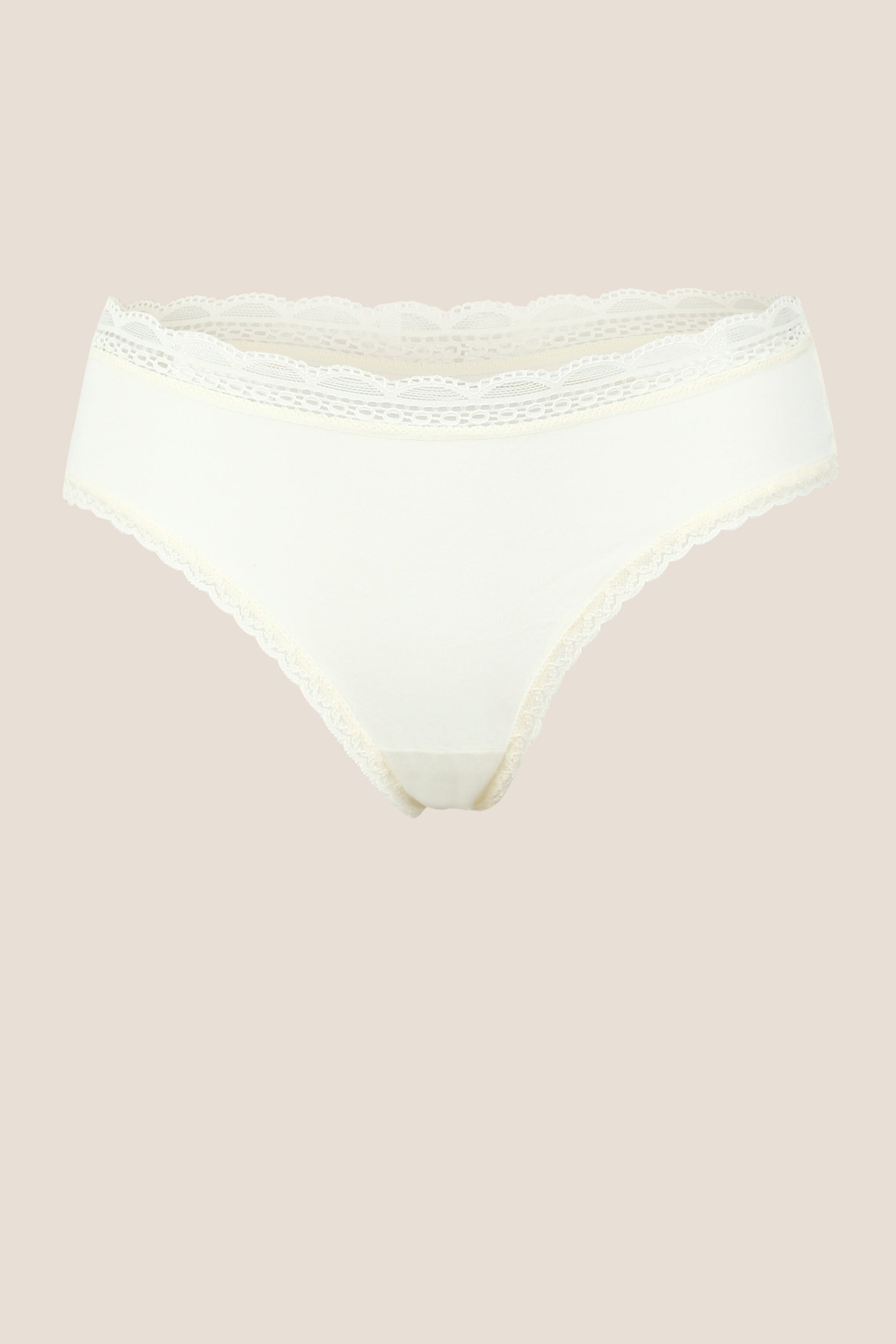 IVORY ULTRA COMFORTABLE INVISIBLE ELLIPSE PANTY MADE OF MICROMODAL
