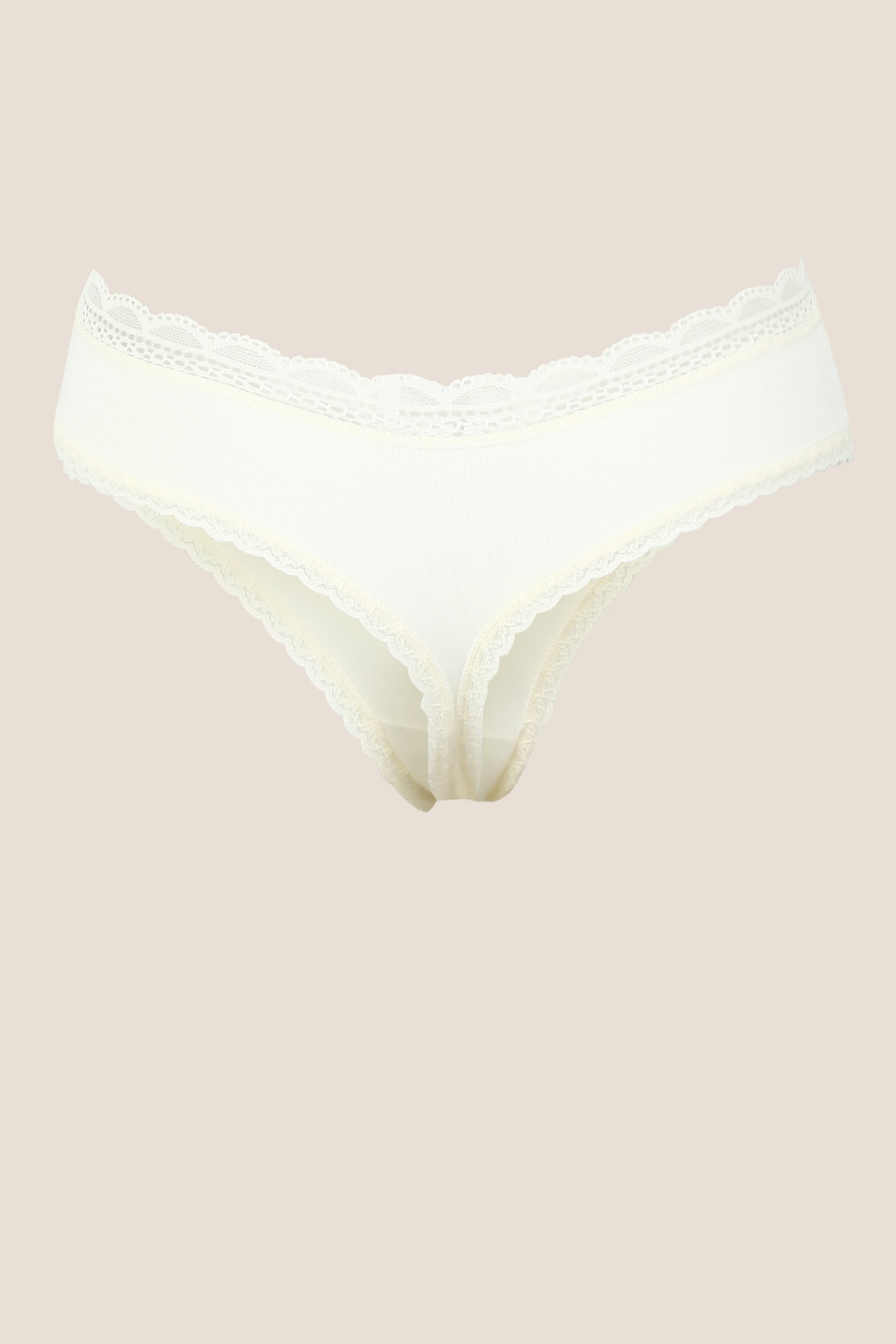IVORY ULTRA COMFORTABLE INVISIBLE ELLIPSE PANTY MADE OF MICROMODAL