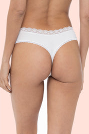 IVORY ULTRA COMFORTABLE INVISIBLE ELLIPSE PANTY MADE OF MICROMODAL
