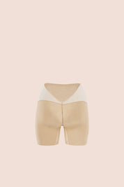 Invisible Low Back Tulle Short Nude