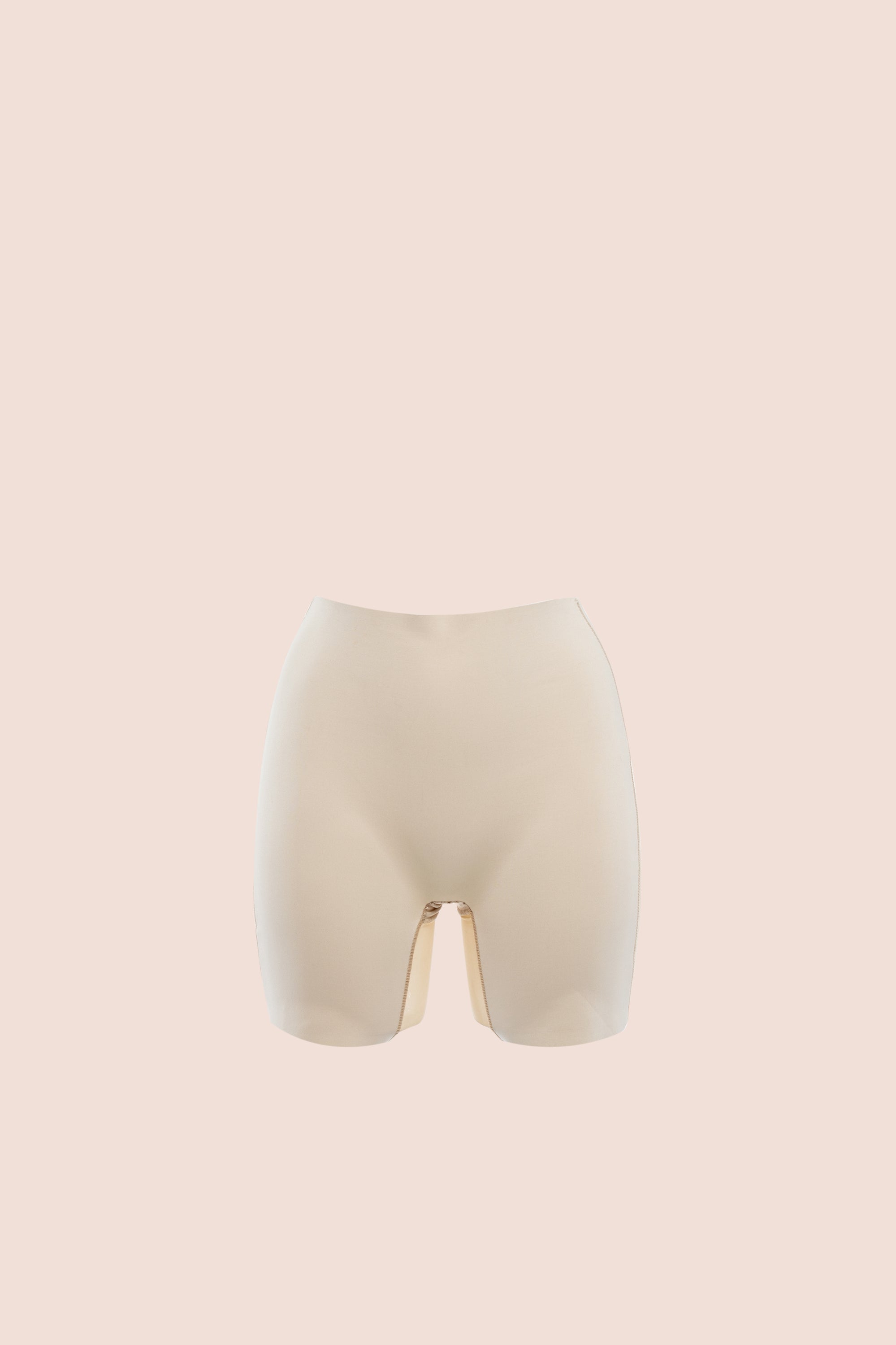 Invisible Low Back Tulle Short Nude